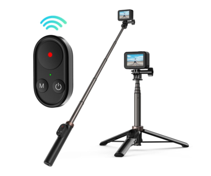 Akcesoria Foto TELESIN Selfie stick do kamer sportowych z pilotem BT